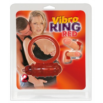 Anel silicone Vib. Vermelho