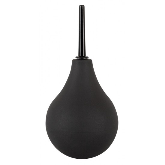 Black set consisting of a plug, anal beads, intimate shower and vibrator, which can be inserted into the plug and anal beads. Plug approx. 15 cm long, Ø 2.1 to 3.5 cm, beads approx. 18 cm long, Ø 1.2 to 3 cm, intimate sh