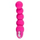 Rechargeable, flexible bead-shaped vibrator with two motors and seven vibration levels. Complete length approx. 18 cm, Ø 3.6 to 4.1 cm. Material: silicone with a polyurethane coating, ABS, phthalate-free according to EU