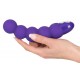 Rechargeable, flexible bead-shaped vibrator with two motors and seven vibration levels. Complete length approx. 18 cm, Ø 3.6 to 4.1 cm. Material: silicone with a polyurethane coating, ABS, phthalate-free according to EU