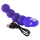 Rechargeable, flexible bead-shaped vibrator with two motors and seven vibration levels. Complete length approx. 18 cm, Ø 3.6 to 4.1 cm. Material: silicone with a polyurethane coating, ABS, phthalate-free according to EU