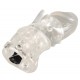 Transparent penis sheath with rabbit shap clitoris stimulator and continuously adjustable vibration. Nubbed on the outside, smooth inside, extended by 4 cm. Removable vibration egg.Total length 17 cm, Ø 3.2 cm (stretchab