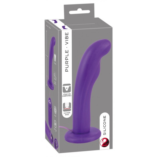 The purple vibrator is slightly curved and its bent head and wavy parts on the shaft are perfect for G-spot stimulation. It has 4 vibration modes in 3 speeds that can be easily adjusted with the remote control on a wire.