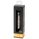 Cone-shaped vibro-bullet that comes to a point for precise stimulation. With 3 constant speeds and 7 modes. Splash-proof. Rose gold-coloured. Complete length 9 cm, Ø 1.6 cm. Material: ABS with a chrome coating, phthalate