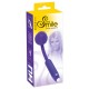 A purple vibrator with a ball-shaped head and stimulating dots. It can reach the G-spot really easily, thanks to its curved neck, so that it can stimulate this area. With 7 vibration modes.Complete length 16.7 cm, insert