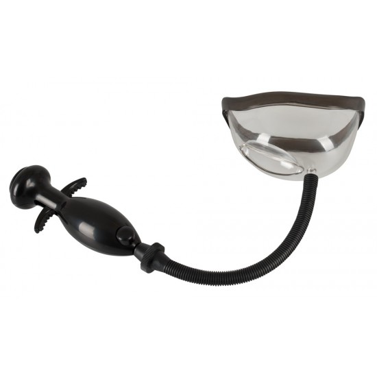 Para lábios incríveis e sensações emocionantes! Ventosa vaginal de formato anatômico com vibro-bala removível e alça de fácil manuseio. As vibrações variáveis podem ser controladas através do controle remoto em um fio.