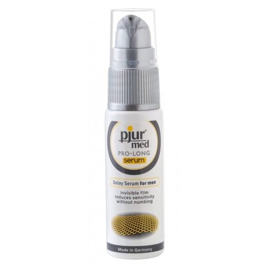 Caring spray for HIM!It reduces the sensitivity and not the feeling. Can work against oversensitivity to stimulation. Safe to use with latex condoms. 20 ml spray bottle. It is perfect to use in combination with all pjur