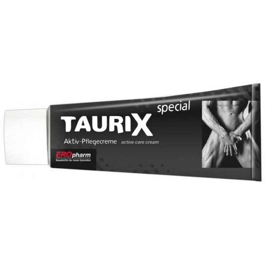 The penis cream with taruine and genuine extract of bulls testicles. Taurix extra enhances the blood circulation of penis and testicles while caring for your skin to support vitality and endurance for a fulfilled sexual