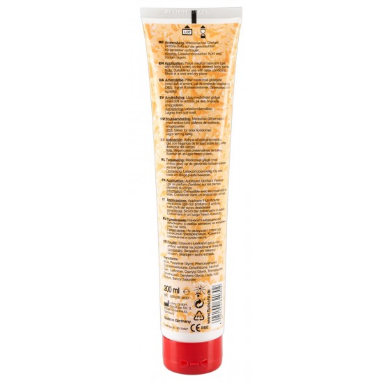 O clássico lubrificante com aroma âmbar. Sem parabenos . Made in Germany. Tubo de 200 ml.