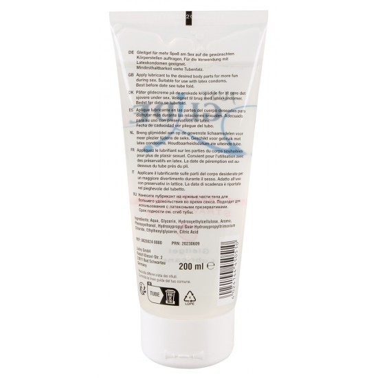 Lubrificante à base de águaCom sabor morangoPara mais diversão durante o sexo – mesmo com brinquedosSeguro para uso com preservativos de látex Para mais diversão durante o sexo!Lubrificante à base de água Morango da Just