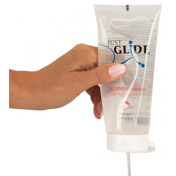 Lubrificante base agua Just Glide  Morango 200 ml