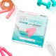 Dry threadless soft tampons for optimal security on critical days. For sauna, sport, swimming, and hygienic intercourse. 3 piece.