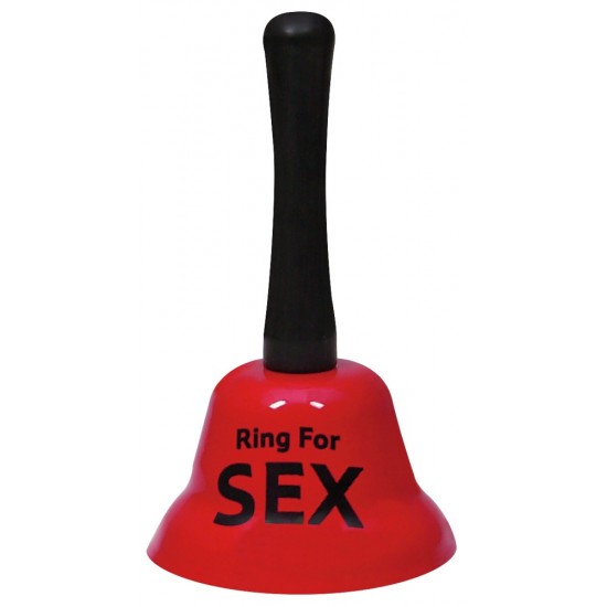 Sino vermelho "Ring for Sex" para chamar o seu parceiro sempre que lhe apetecer.Já não necessita de nenhum outro instrumento para persuadir o seu parceiro. Toque uma vez para avisar, 2 vezes se estiver com pressa e três