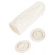Three extra small condoms. Each condom is 5.5 cm long and has a Ø of 1.5 cm.WARNING: Joke item! It does not protect against diseases or pregnancy.