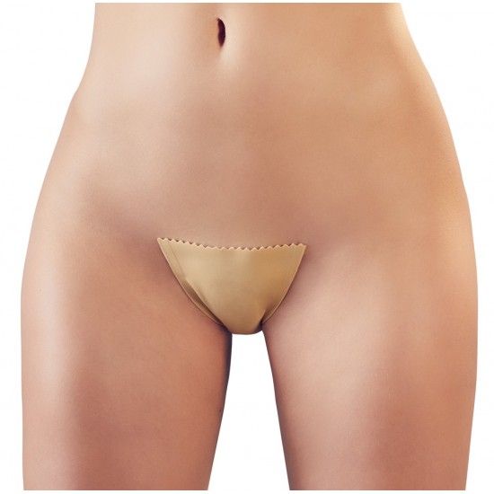 Tanga Adesiva Invisível Pele Tanga invisível adesiva cor de pele que é afixada sobre a região púbica e o cóccix. Com protecção de algodão na zona da virilha. Lavável e reutilizável. De tamanho único veste de um S a um L.