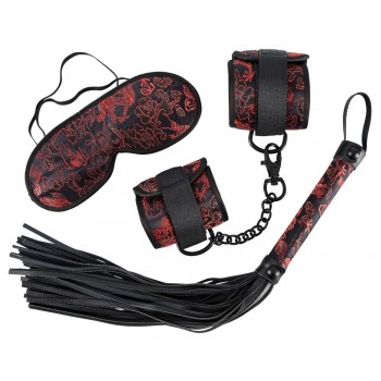 Conjunto 3pcs Venda Algemas e Chicote