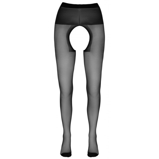 Meias s/ Virilha Preto Transparente S Meias s/ Virilha Preto Transparente S