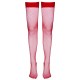 Red stay-ups with an elastic lace top. Silicone-strengthend for a perfect fitting! 100% polyamide.