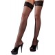 Satin sheer stretch quality. Black. With pre-shaped foot and slip-resistant lace top. Oeko-Tex certified fabric. 90% polyamide, 10% elastane.