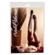 Black stockings with dark red lace top. With clips. 90% polyamide, 10% elastane.