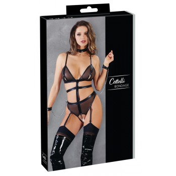 Body Preto Chains Tam-S