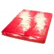 Red, smooth and shiny vinyl bed sheet to realize your fetish dreams. Do not machine-wash, but clean with damp cloth. Size: 200 cm x 230 cm. 100% polyvinylchloride.