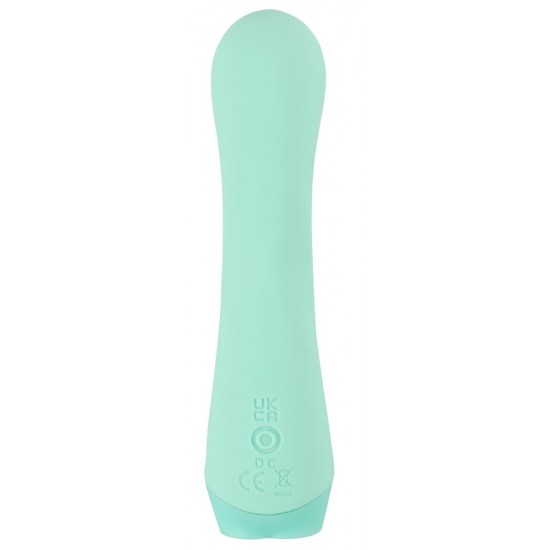 Vibrador Cuties Mini Green 4G Mini vibrador da 4ª geração de CutiesVibração poderosa e profunda em 10 modosBotão de pedra preciosa cintilante em forma de coraçãoDesign purista e com textura suavePerfeitamente curvado com cabeça de massagem do ponto G
