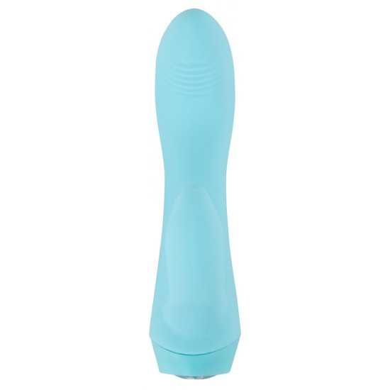 Vibrador Cuties Mini Blue 4G Mini vibrador coelho da 4ª geração de CutiesVibração forte e profunda em 10 modosBotão de pedra preciosa cintilante em forma de coraçãoDesign purista e com textura suaveCurva perfeita com cabeça de massagem para o ponto