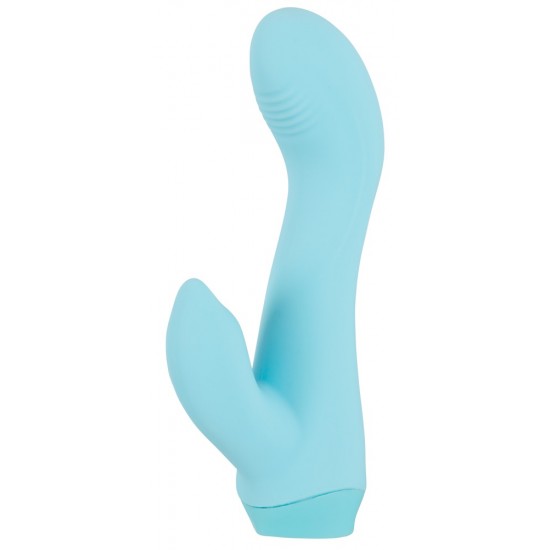Vibrador Cuties Mini Blue 4G Mini vibrador coelho da 4ª geração de CutiesVibração forte e profunda em 10 modosBotão de pedra preciosa cintilante em forma de coraçãoDesign purista e com textura suaveCurva perfeita com cabeça de massagem para o ponto