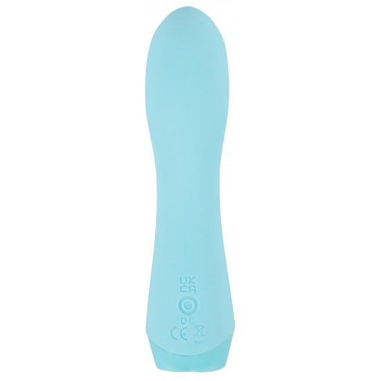 Vibrador Cuties Mini Blue 4G Mini vibrador coelho da 4ª geração de CutiesVibração forte e profunda em 10 modosBotão de pedra preciosa cintilante em forma de coraçãoDesign purista e com textura suaveCurva perfeita com cabeça de massagem para o ponto