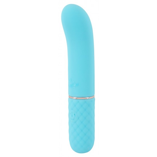 Mini vibrador da 5ª Geração CutiesPonta vibratória maravilhosamente curvada para o ponto GVibrações intensas que vão fundoFácil de usarDesign elegante em cor pastelA textura de diamante facilita a fixaçãoSilicone aveluda