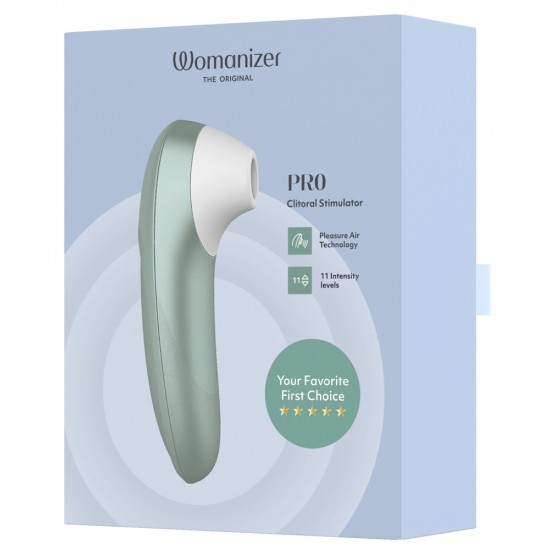 Pulsador compacto e fácil de segurarPerfeito para iniciantes no WomanizerTecnologia Pleasure Air para o clitóris11 níveis de intensidadeFácil de usarSilencioso como um sussurroImpermeávelRecarregável - inclui um cabo USB
