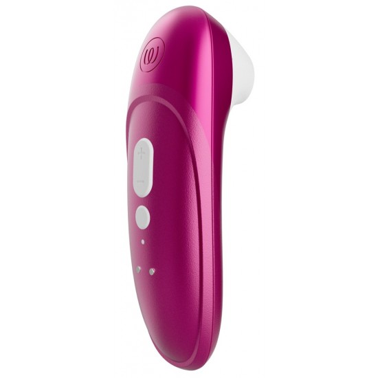 Pulsador compacto e fácil de segurarPerfeito para iniciantes no WomanizerTecnologia Pleasure Air para o clitóris11 níveis de intensidadeFácil de usarSilencioso como um sussurroImpermeávelRecarregável - inclui um cabo USB