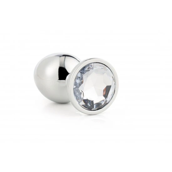 A coleção Gleaming Love apresenta este plug anal grande e brilhante com pedras preciosas. Feito de alumínio leve e liso, este brinquedo de prazer é fácil de deslizar e a base alargada garante uma sensação de segurança en
