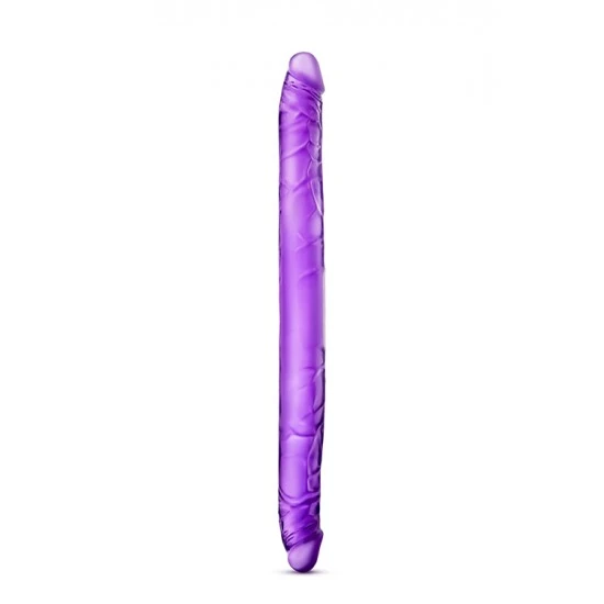 Prazer a dobrar extra longo?! Já é seu?!Dildo com uma cabeça pronunciada em cada uma das pontas, de toque e sensação realista para que possa desfrutar de uma experiência simplesmente inesquecível!Flexível o suficiente pa
