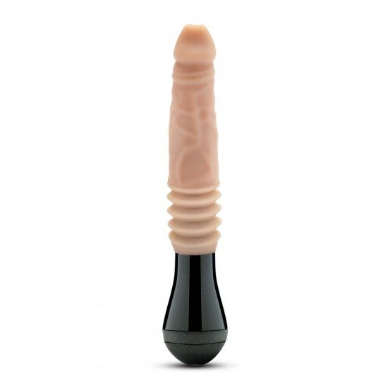 DR. SKIN DR. KNIGHT vibração, rotação e movimento de sobe-e-desce BEIGE DR SKIN está pronto para recebê-la! Seus 3 motores oferecem vibração, rotação e movimento de sobe-e-desce, em um único dildo. Feito em silicone macio conta com as tecnologias Pure Puria™ e UltraSilk® para um toque natura
