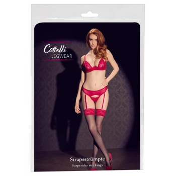 Stockings black/red 6