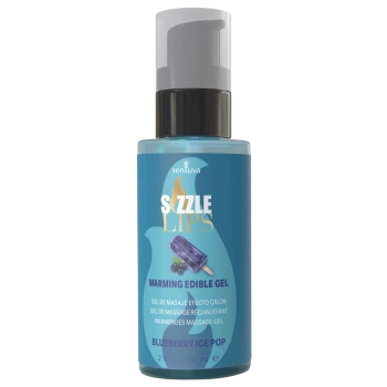 SENSUVA SIZZLE LIPS WARMING GEL BLUEBERRY ICE POP 59ML
