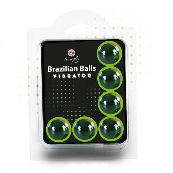 Conjunto de 6 bolas de lubrificante afrodisíaco com efeito de vibração e que criam uma sensação de bem estar e uma atmosfera sedutora.Ao contacto com o calor do corpo a bola dissolve-se em pouco tempo, libertando o lubri