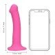 Satisfaça seus próprios desejos ou os do seu parceiro com este dildo de vibração média, este dildo pode ser usado por indivíduos de qualquer gênero ou orientação sexual para aumentar o prazer sexual. Compatível com arnês
